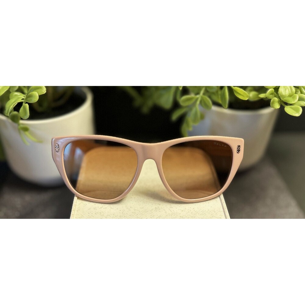 RALPH By Ralph Lauren Sunglasses Shiny Beige On Milky Beige RA 5303 BNWOT +🎁